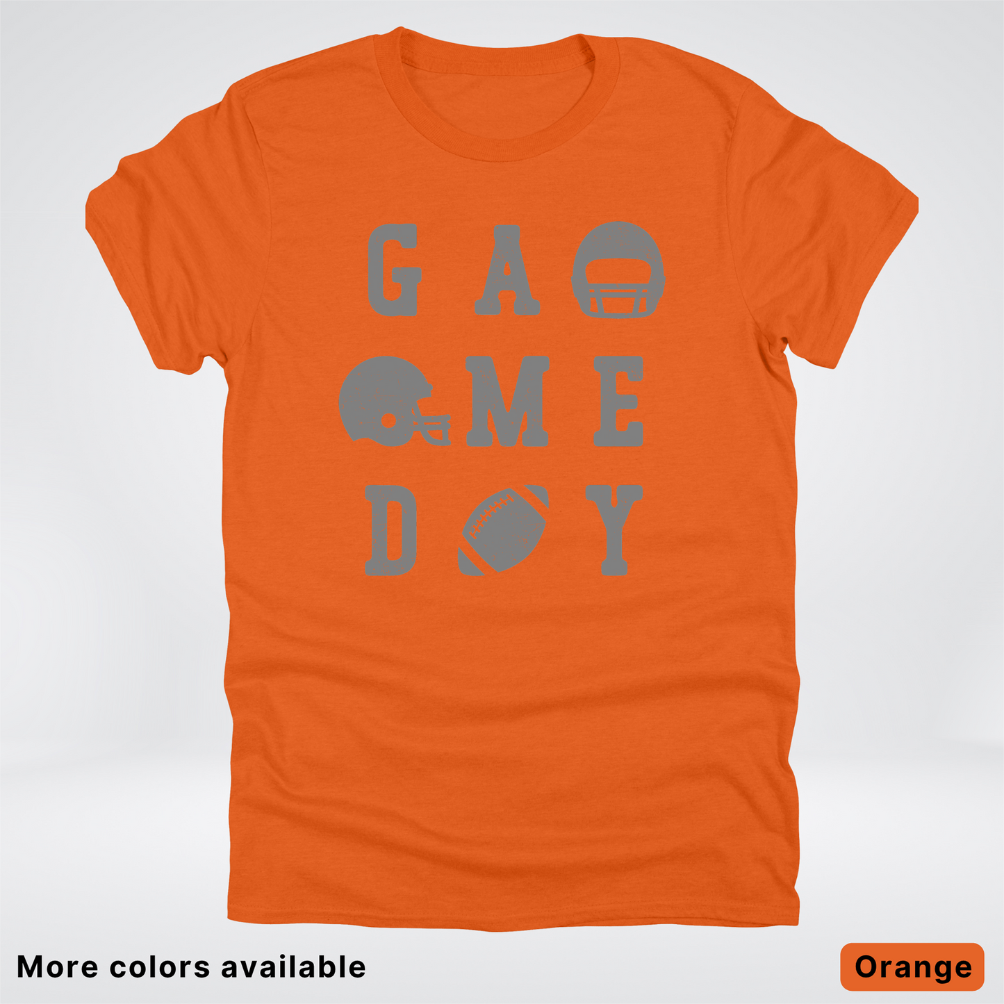 Game Day Football 3 x 3 - Gray Design  - T-Shirt