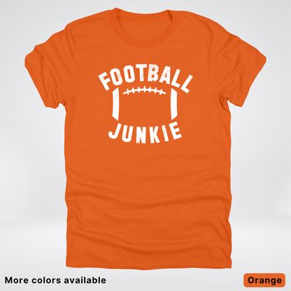 Football Junkie – White Design - T-Shirt