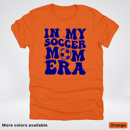 In My Soccer Mom Era – Navy Design - T-Shirt