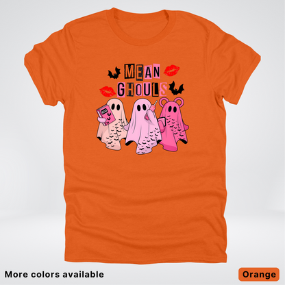 Mean Ghouls Pink Ghosts - T-Shirt
