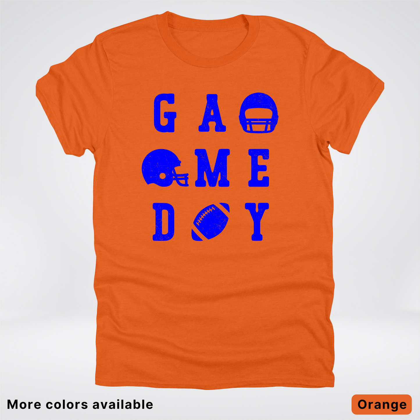 Game Day Football 3 x 3 - Blue Design - T-Shirt