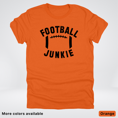Football Junkie – Black Design - T-Shirt