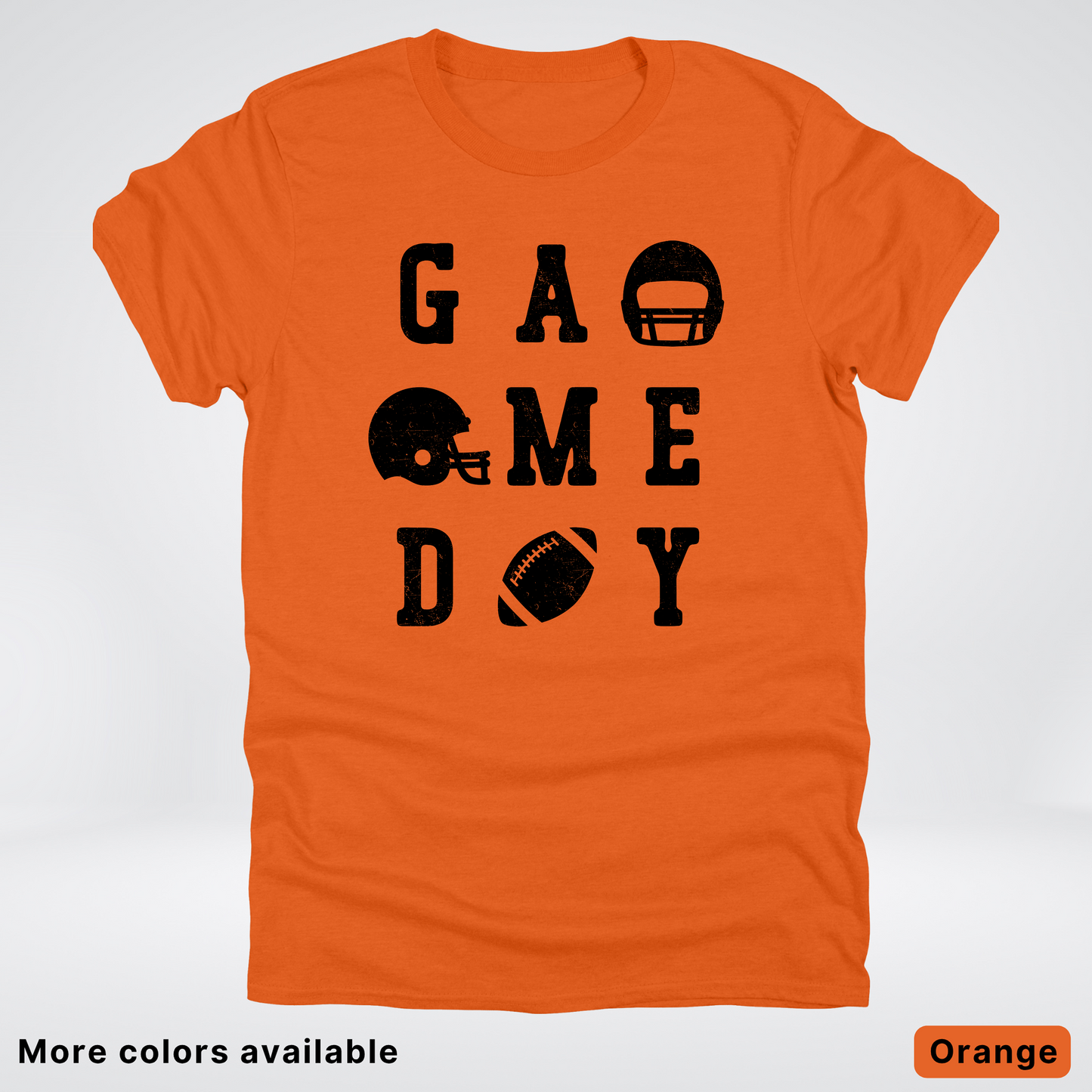 Game Day Football 3 x 3 - Black Design - T-Shirt