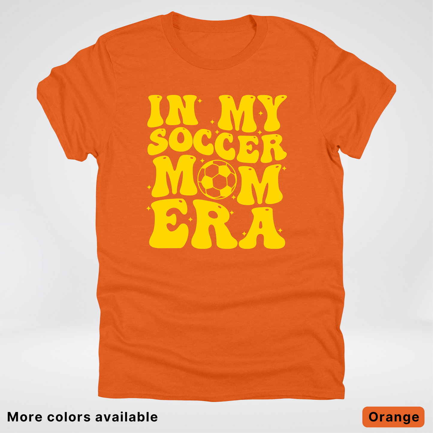 In My Soccer Mom Era – Gold Design - T-Shirt