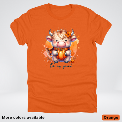 Oh My Gourd Small Cow Calf Pumpkin - T-Shirt