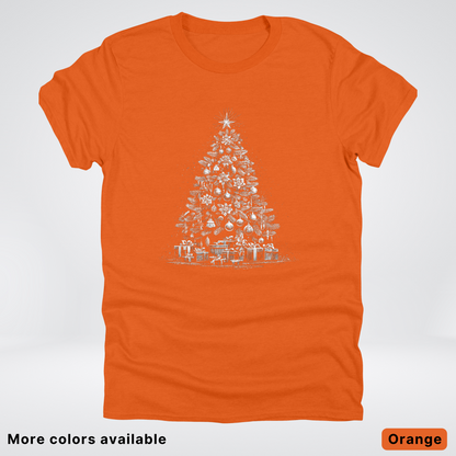 Classic Christmas Tree with Gifts - T-Shirt