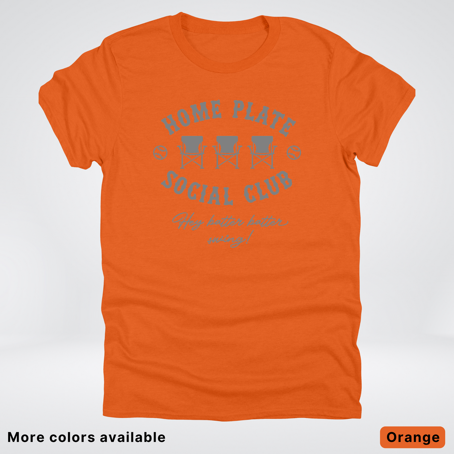 Home Plate Social Club – Gray Design - T-Shirt