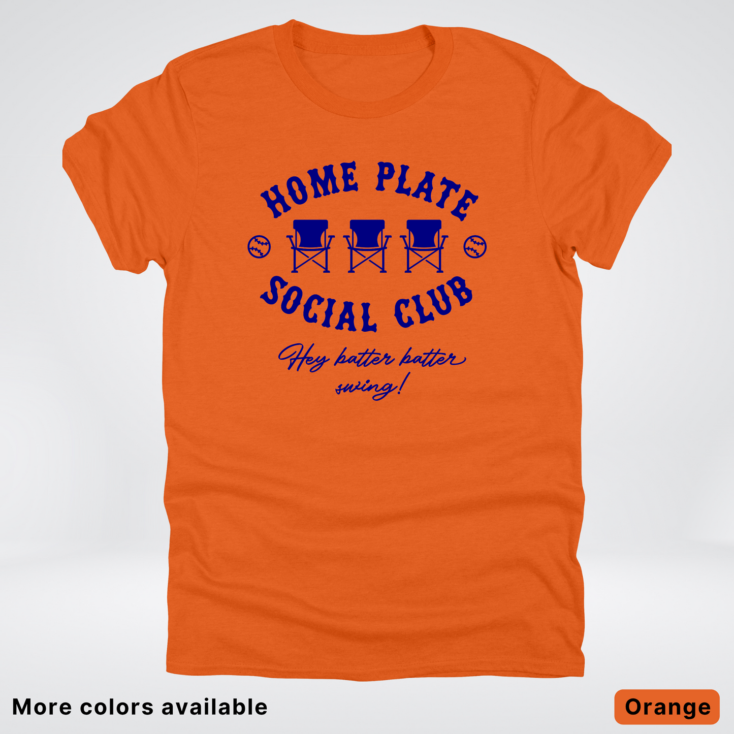 Home Plate Social Club – Navy Design - T-Shirt