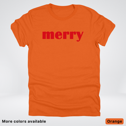 Merry - Red Design - T-Shirt