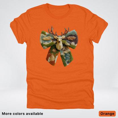 Neutral Woodland Bow Hook Yard Faux - T-Shirt