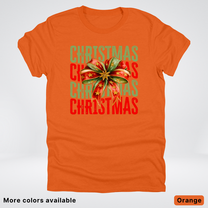 Christmas Star Bow - T-Shirt