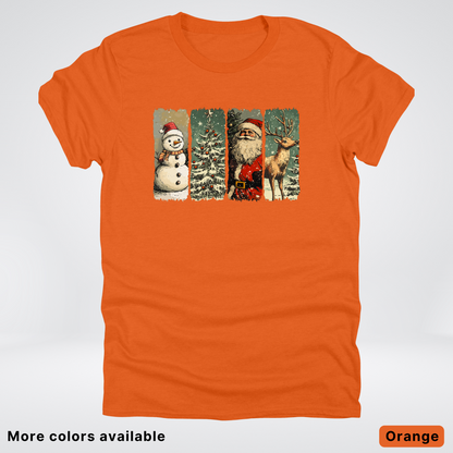 Classic Christmas Strip Art - T-Shirt