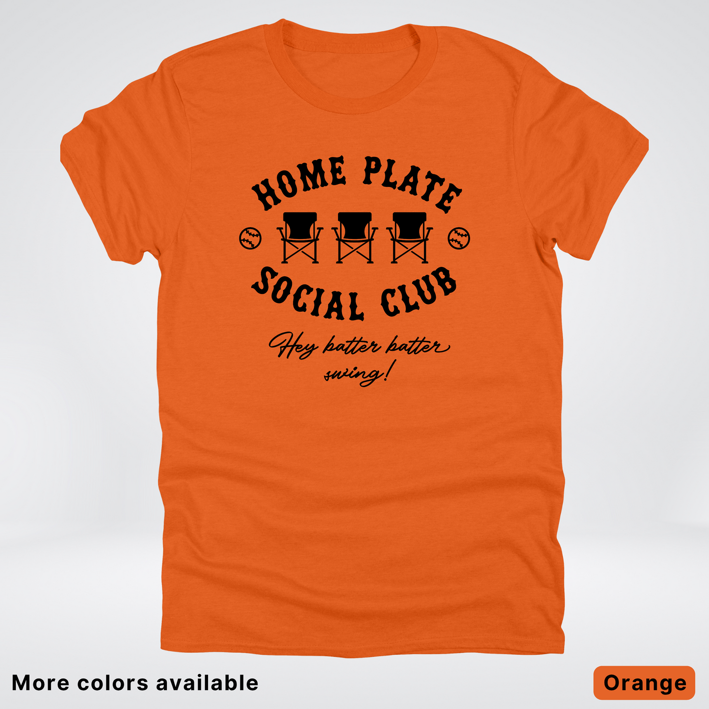 Home Plate Social Club – Black Design - T-Shirt