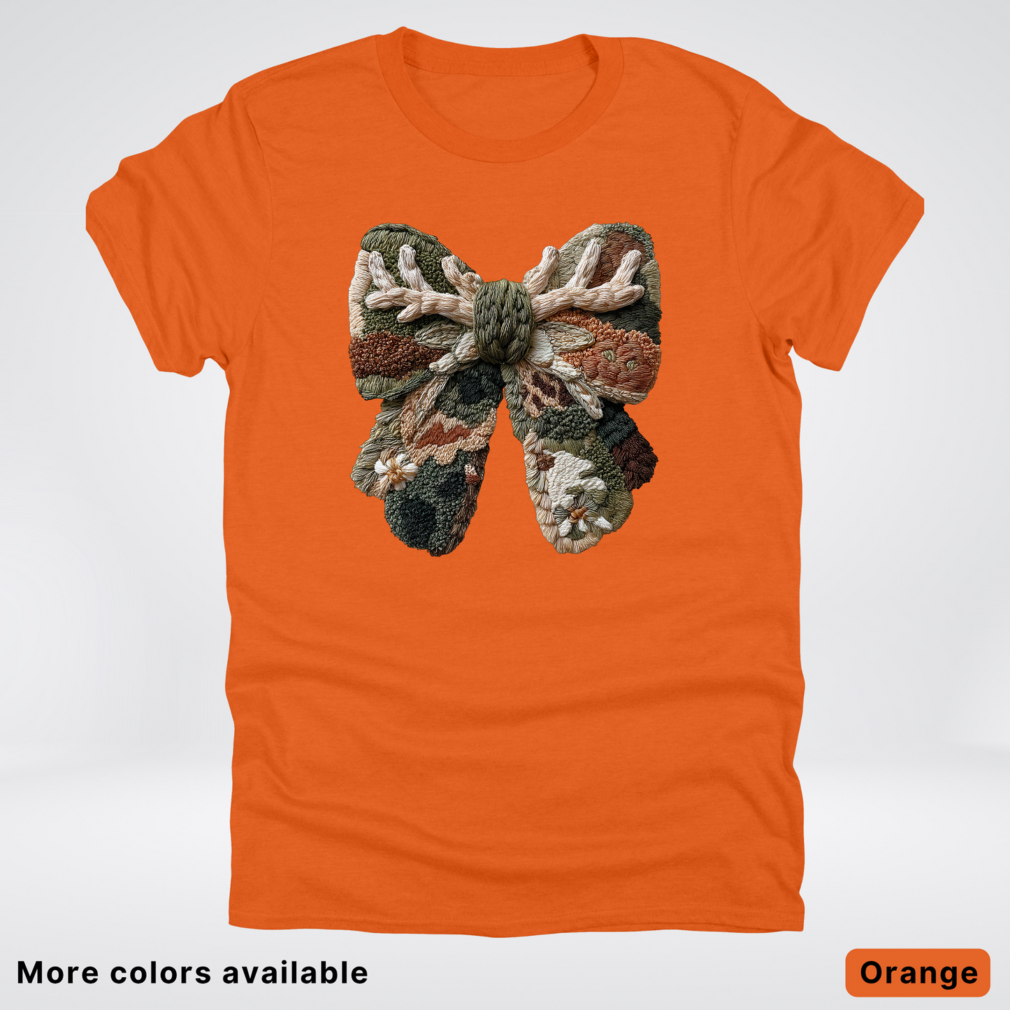Woodland Winter Bow Hook Yard Faux - T-Shirt