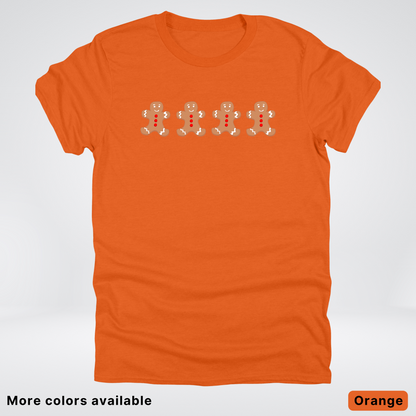 4 Gingerbread Men - T-Shirt