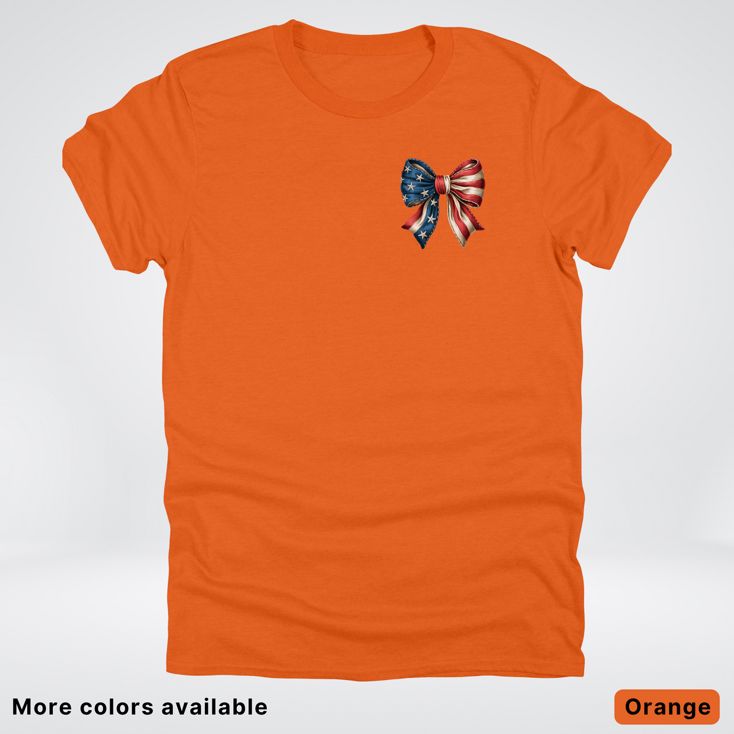 USA Flag Coquette Bow - 4th Of July Design 02 T-Shirt