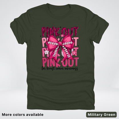 Coquette Football Laced Pink Out - T-Shirt