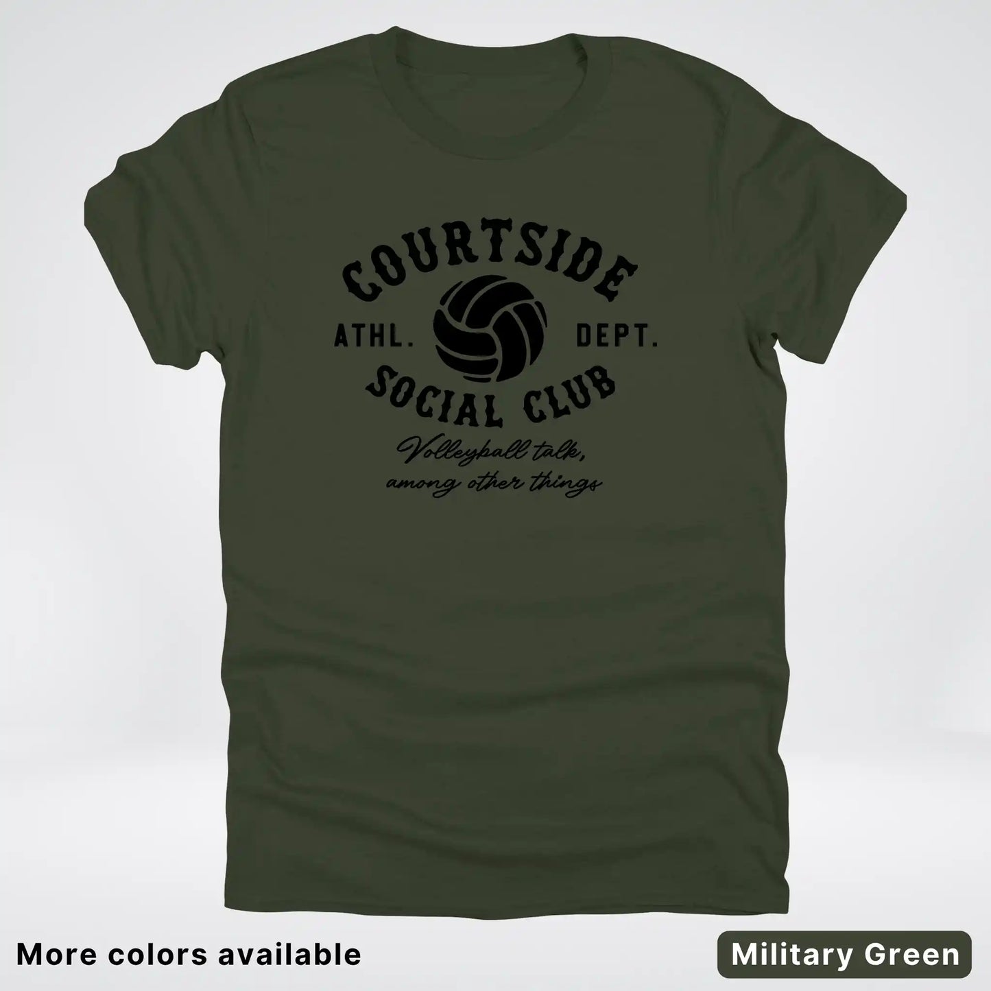 Courtside Social Club – Black Design – Volleyball - T-Shirt