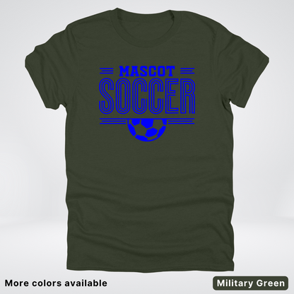 Custom Mascot – Blue Design 16 - Soccer T-Shirt
