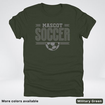 Custom Mascot – Gray Design 14 - Soccer T-Shirt