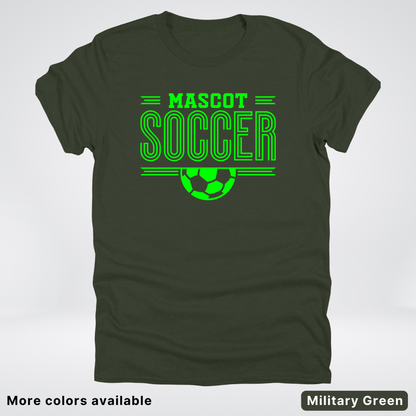 Custom Mascot – Green Design 21 - Soccer T-Shirt