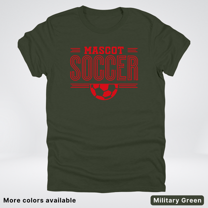 Custom Mascot – Red Design 18 - Soccer T-Shirt