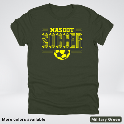 Custom Mascot – Yellow Design 19 - Soccer T-Shirt