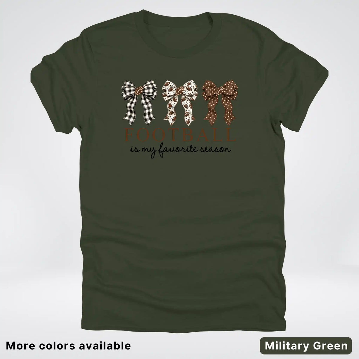 Football Is My Favorite Season – Game Day Bow T-Shirt
