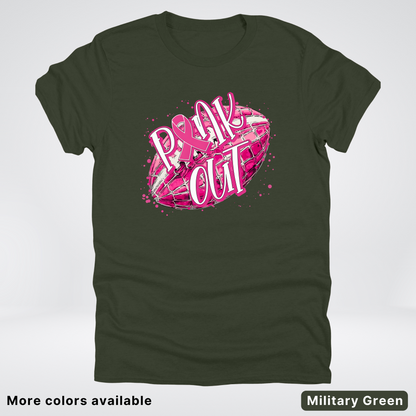 Pink Out Football Splatter - T-Shirt