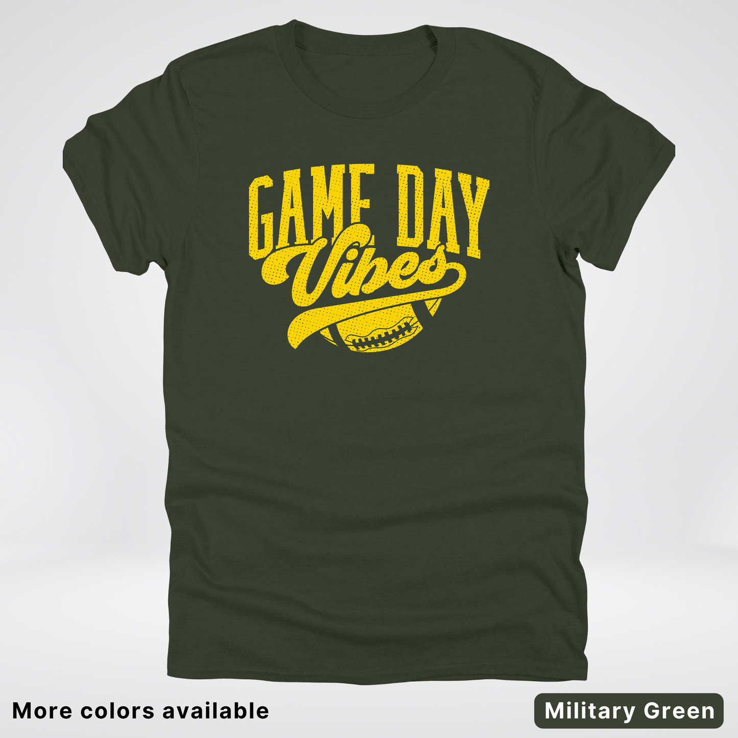 Game Day Vibes - Gold Design - Football T-Shirt