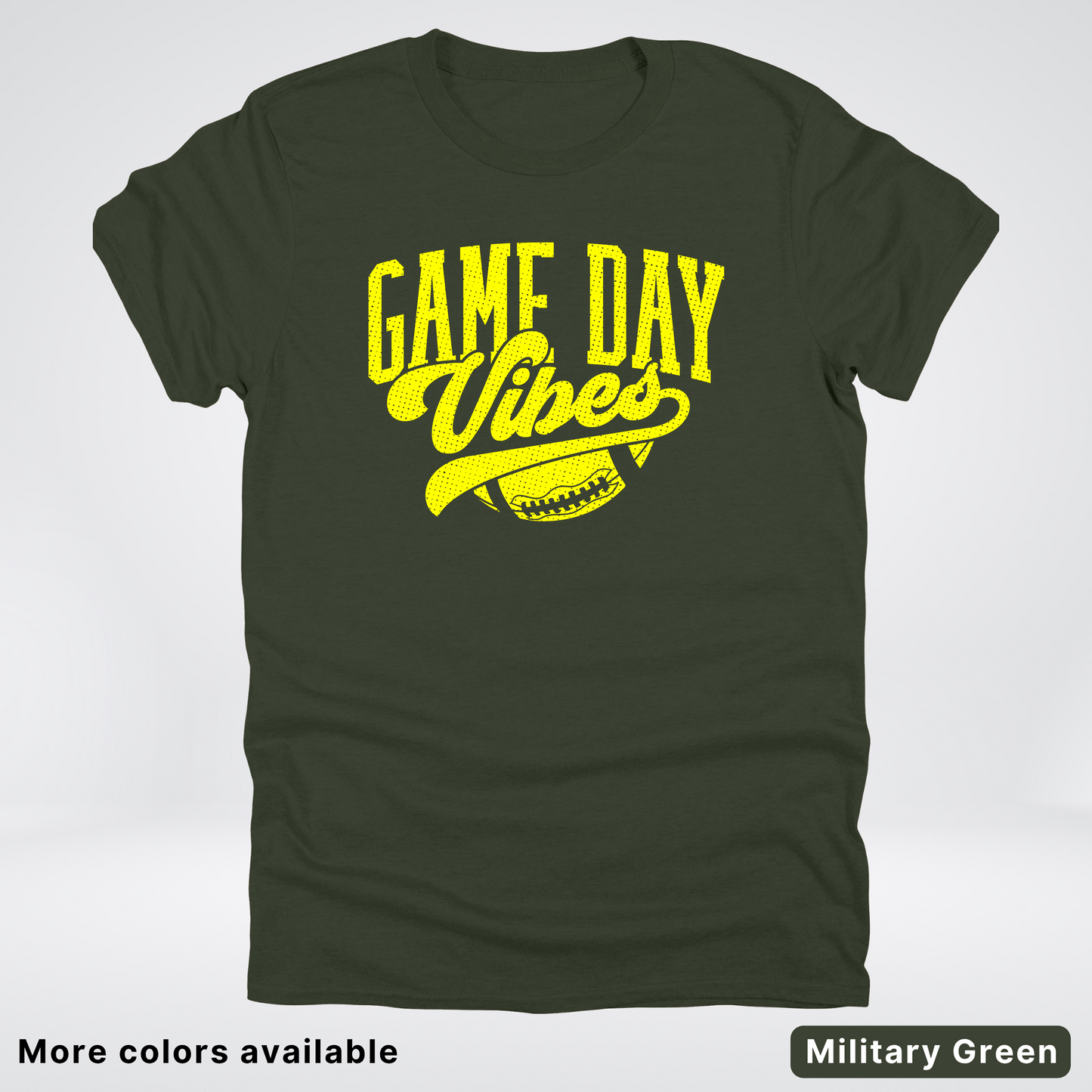 Game Day Vibes - Yellow Design - Football T-Shirt