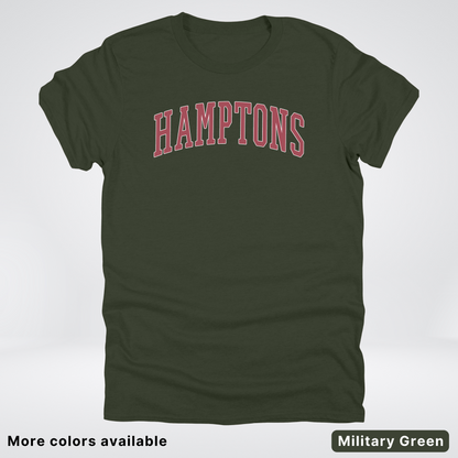 Hamptons Destination - Red Design - T-Shirt