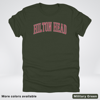 Hilton Head Destination - Red Design - T-Shirt