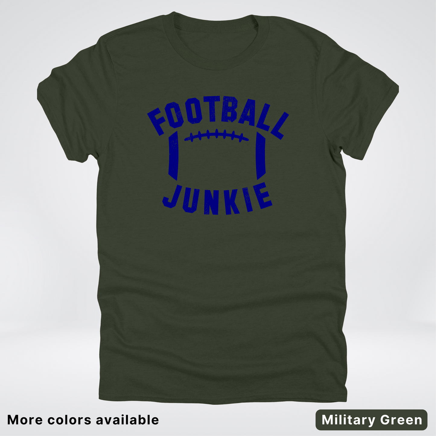 Football Junkie – Navy Design - T-Shirt