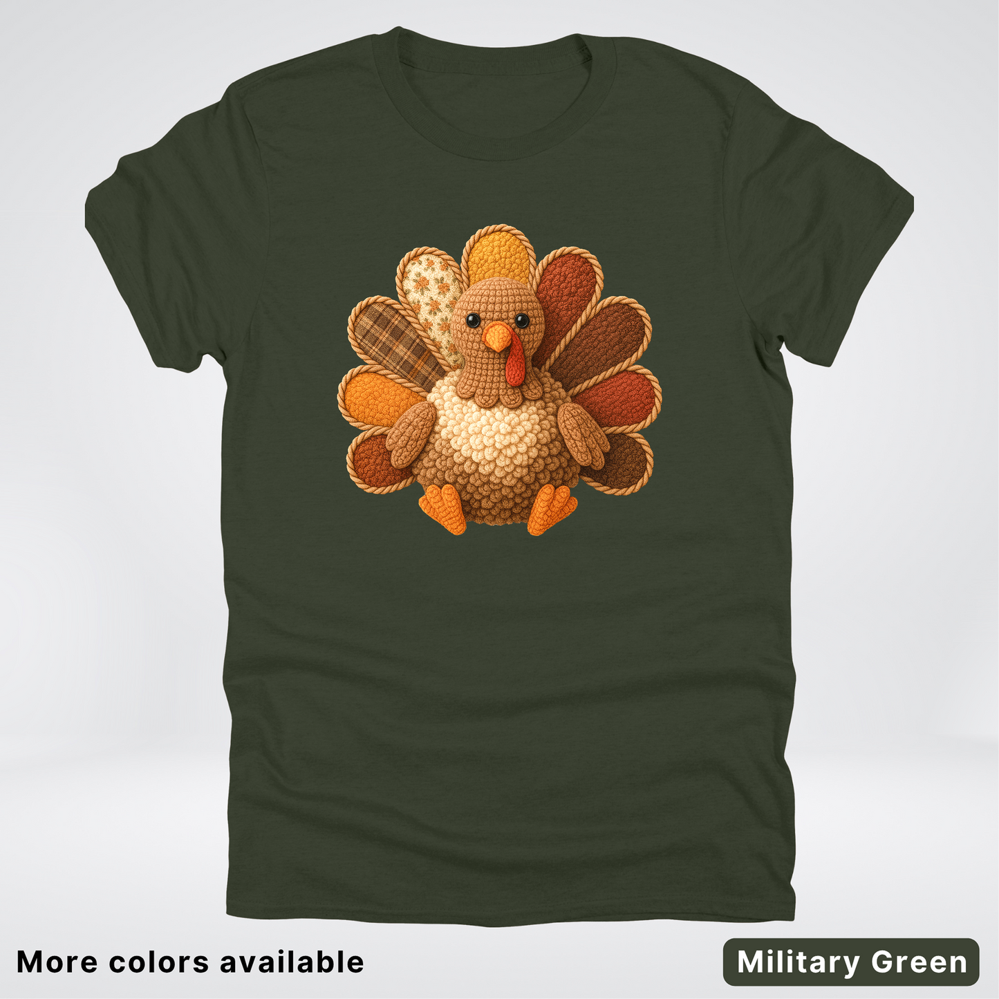 Turkey Crochet Thanksgiving Fall - T-Shirts