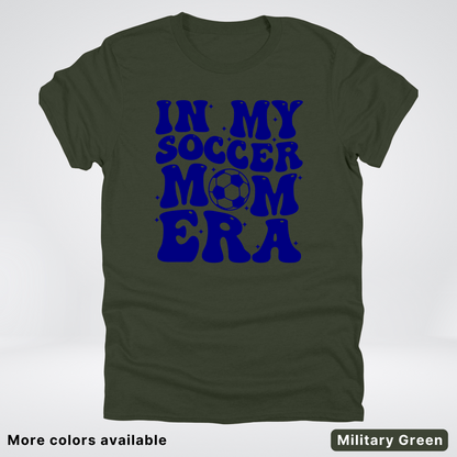In My Soccer Mom Era – Navy Design - T-Shirt