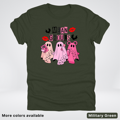 Mean Ghouls Pink Ghosts - T-Shirt