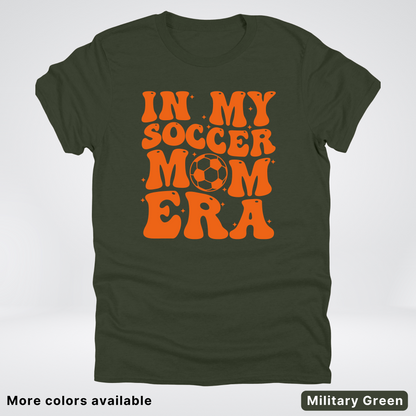 In My Soccer Mom Era – Orange Design - T-Shirt