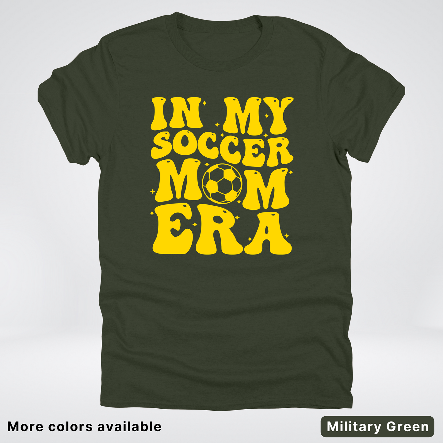 In My Soccer Mom Era – Gold Design - T-Shirt