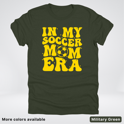 In My Soccer Mom Era – Gold Design - T-Shirt