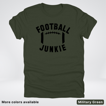 Football Junkie – Black Design - T-Shirt
