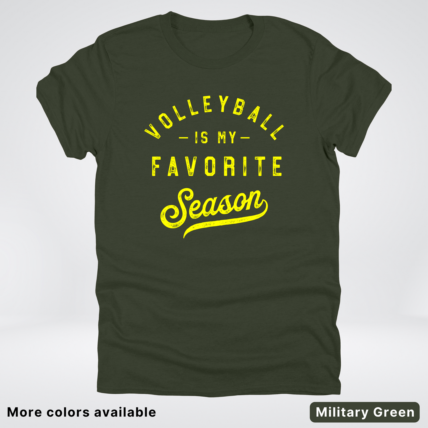 Volleyball Is My Favorite Season - Yellow Design - T-Shirt
