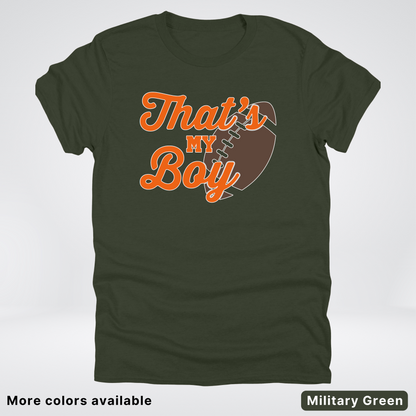 That's My Boy - Orange Design - Football - T-Shirt