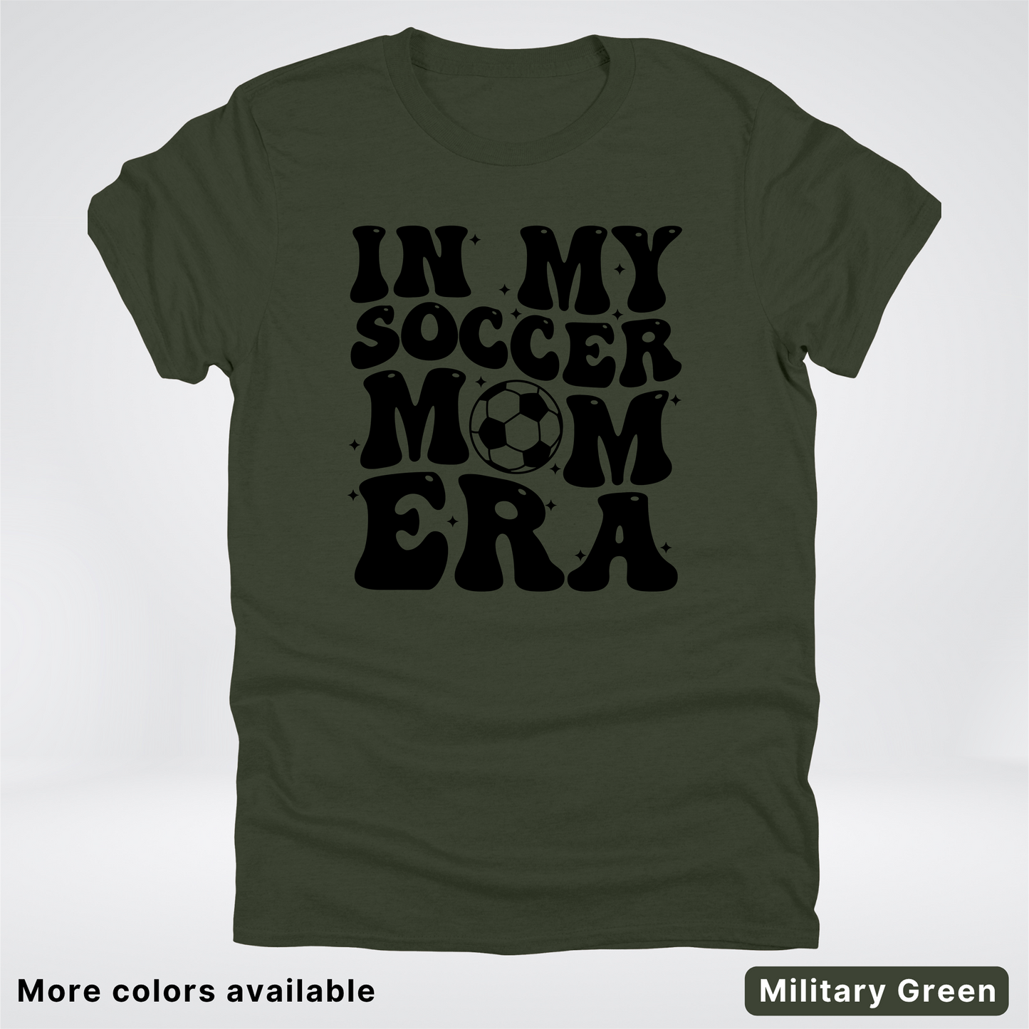 In My Soccer Mom Era – Black Design - T-Shirt