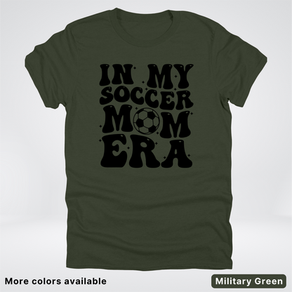 In My Soccer Mom Era – Black Design - T-Shirt