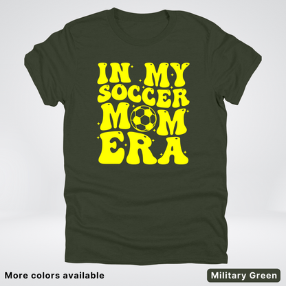 In My Soccer Mom Era – Yellow Design - T-Shirt