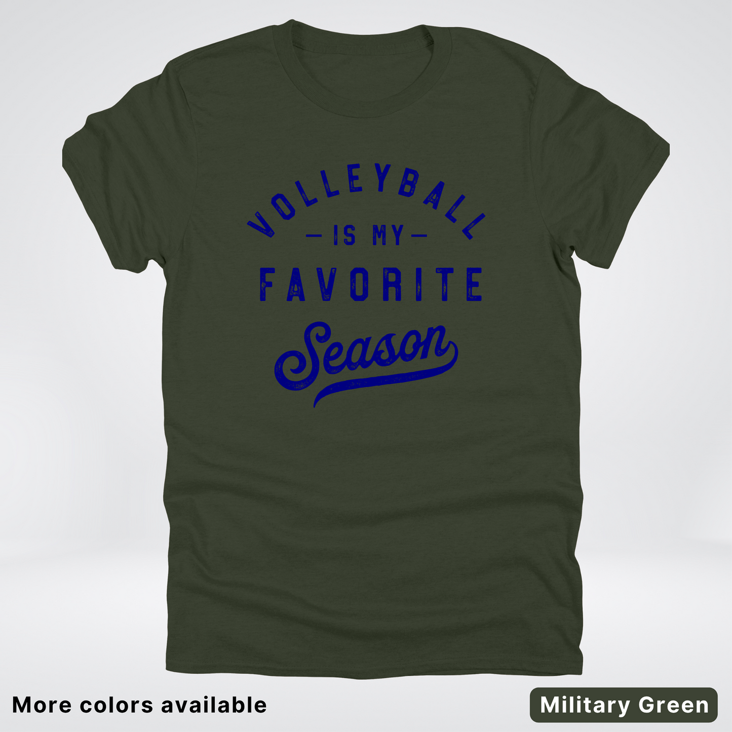 Volleyball Is My Favorite Season - Navy Design - T-Shirt