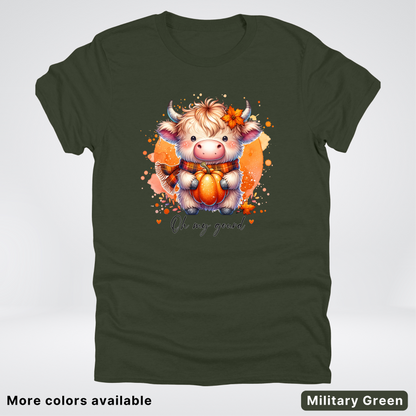 Oh My Gourd Small Cow Calf Pumpkin - T-Shirt