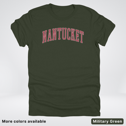 Nantucket Destination - Red Design - T-Shirt