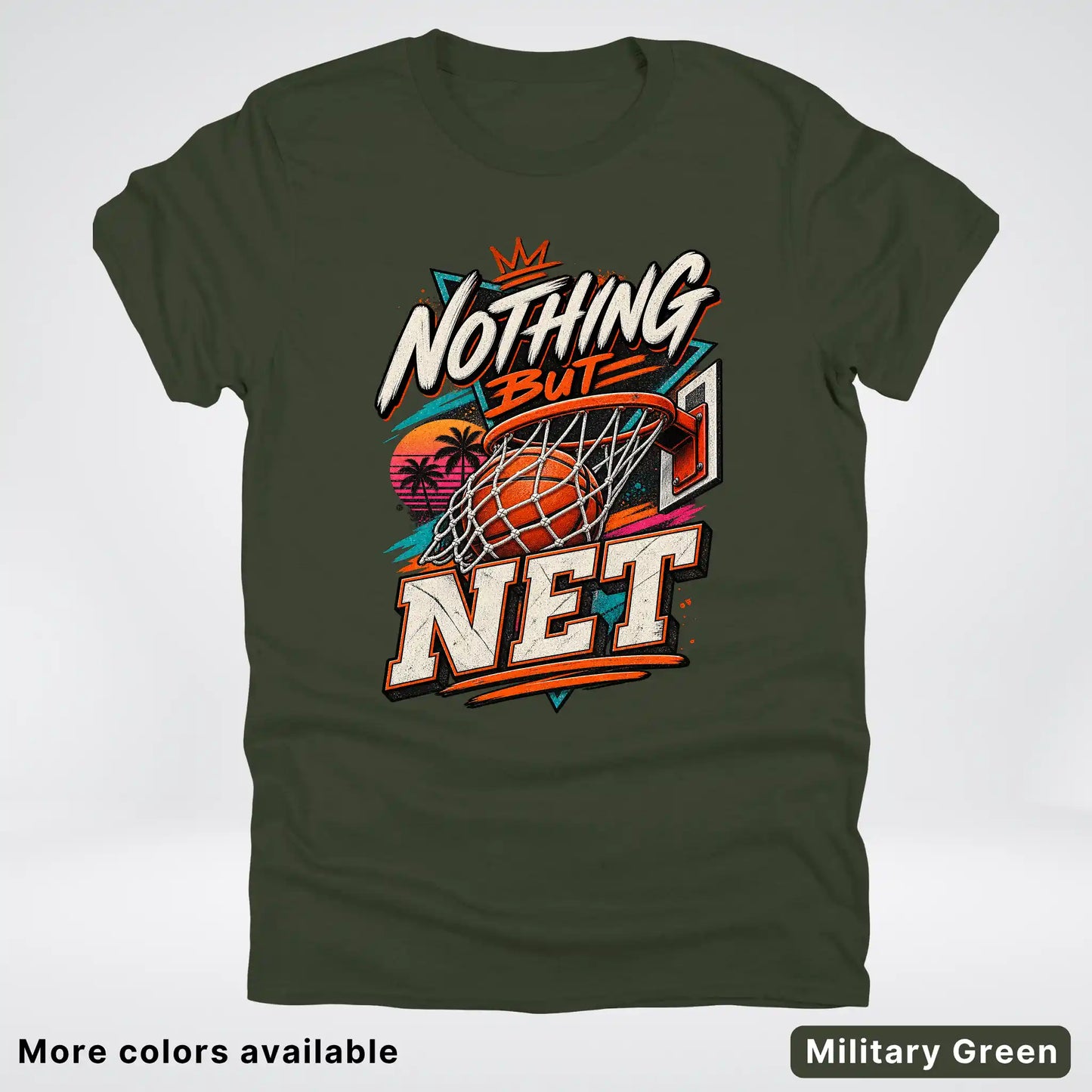 Nothing But Net – Retro Basketball T-Shirt